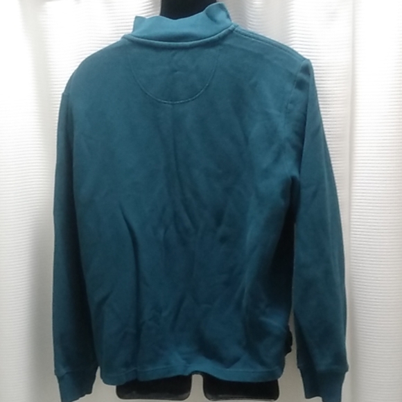 LL Bean L. sweatshirt blue pullover half zip large - Picture 2 of 6